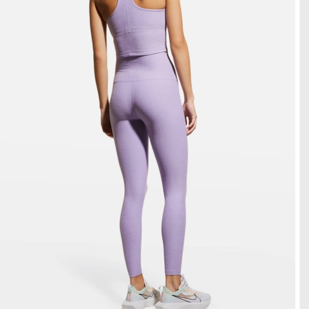 Beyond yoga leggings crisp lavender size small